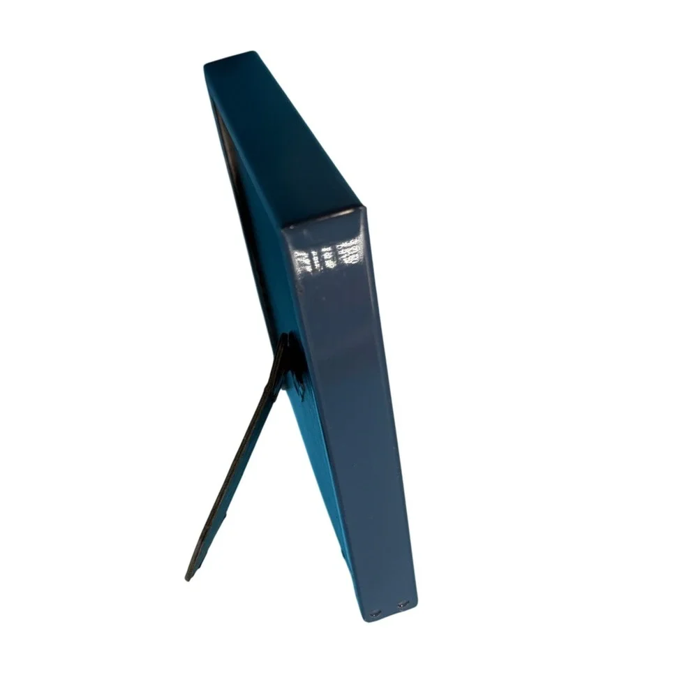 Blue 5x7‎ Picture Frame Double Mat Deep Tabletop Photo Display Small Opening